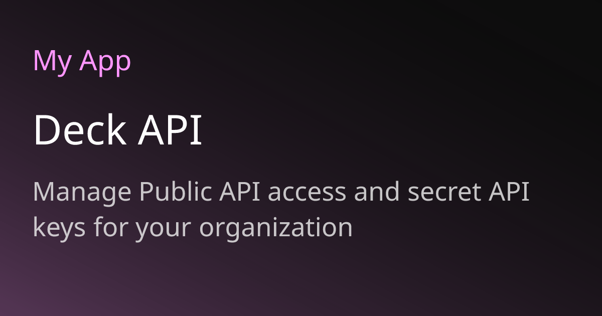 API Access
